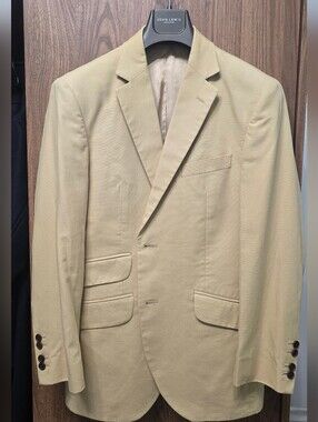 Hackett Light Beige Single-Breasted Blazer